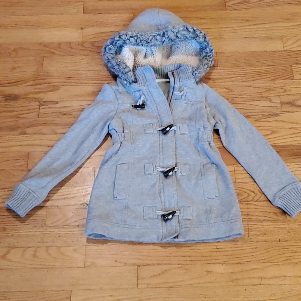 Gap  girls gray cotton jacket size m (8)